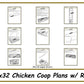 8x32 Chicken Coop Plans-TriCityShedPlans