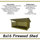 Firewood Shed Plans 8x16 - PDF Download-TriCityShedPlans