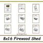 Firewood Shed Plans 8x16 - PDF Download-TriCityShedPlans