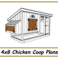 Chicken Coop 4x8 Plans - PDF Download-TriCityShedPlans