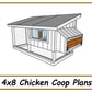 Chicken Coop 4x8 Plans - PDF Download-TriCityShedPlans