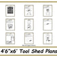 Tool Shed Plans 4'6"x6' - PDF Download-TriCityShedPlans