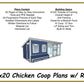 8x20 Chicken Coop Plans with Run - PDF Download