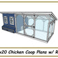 8x20 Chicken Coop Plans with Run - PDF Download