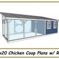 8x20 Chicken Coop Plans with Run - PDF Download