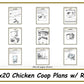 8x20 Chicken Coop Plans with Run - PDF Download
