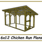 6x12 Chicken Run Plans-TriCityShedPlans