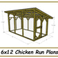 6x12 Chicken Run Plans-TriCityShedPlans