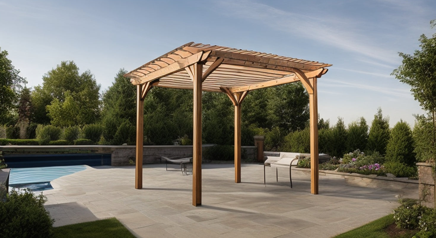 12x12 Pergola Plans-TriCityShedPlans