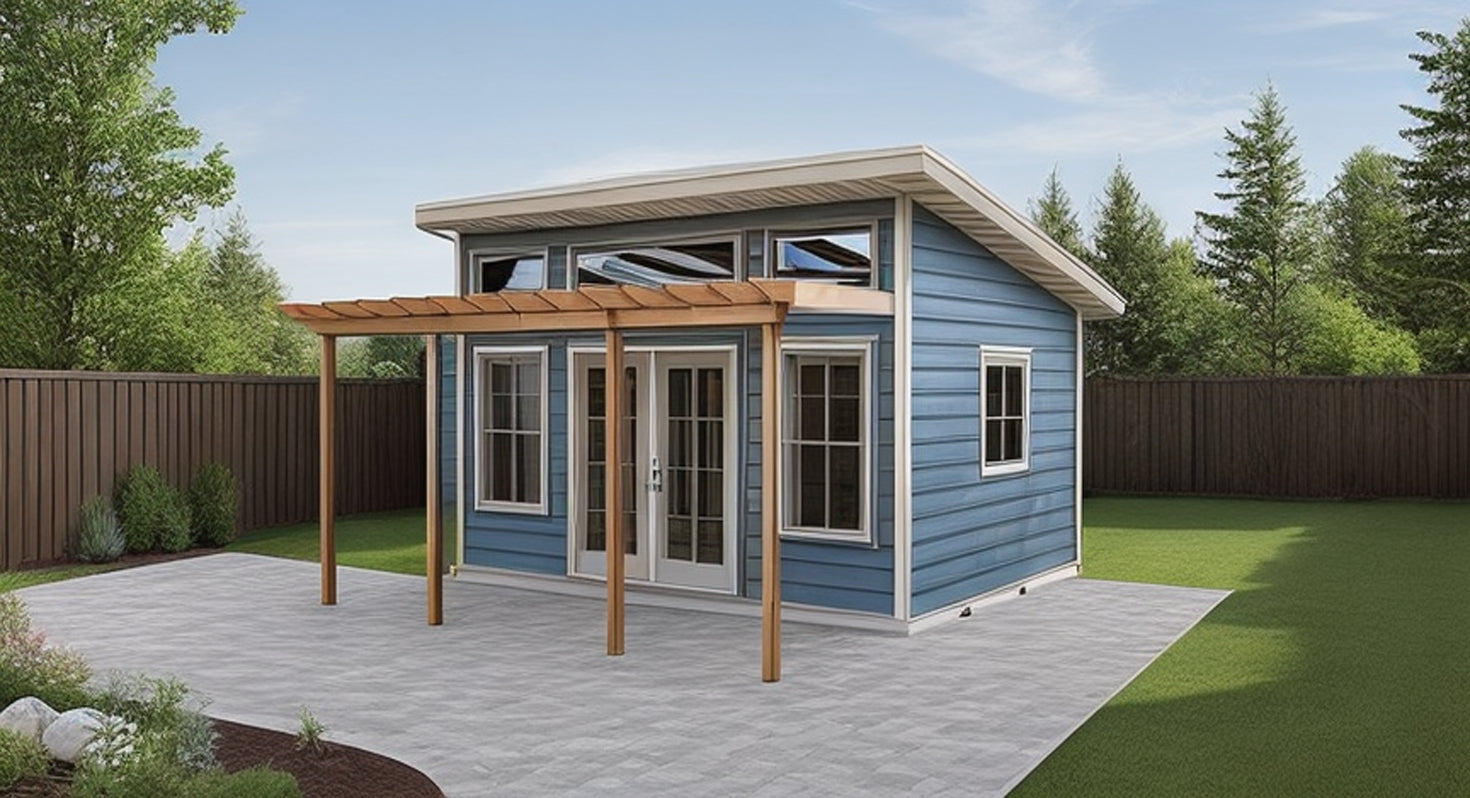 12x16 Guest House Plans-TriCityShedPlans