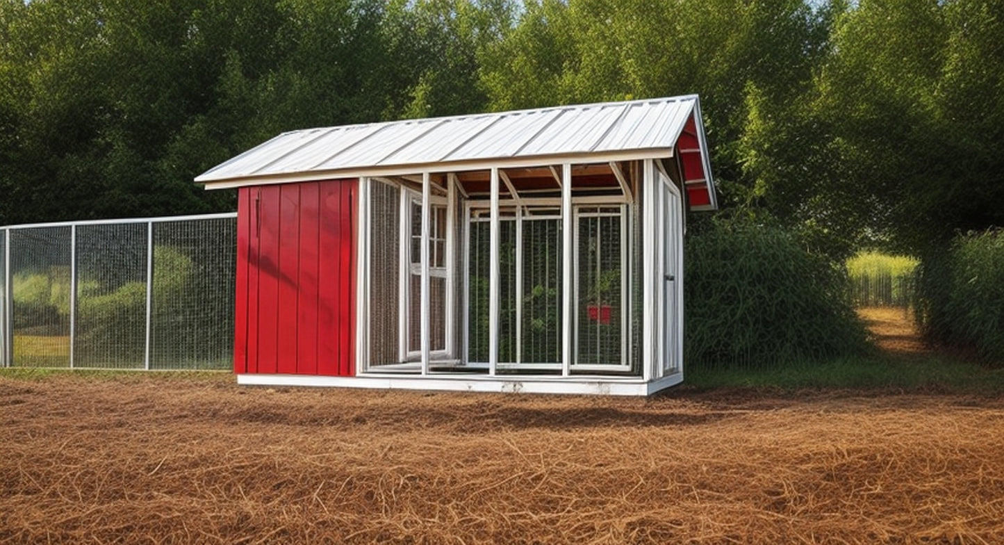 8x12 Chicken Coop Plans w/ Run-TriCityShedPlans
