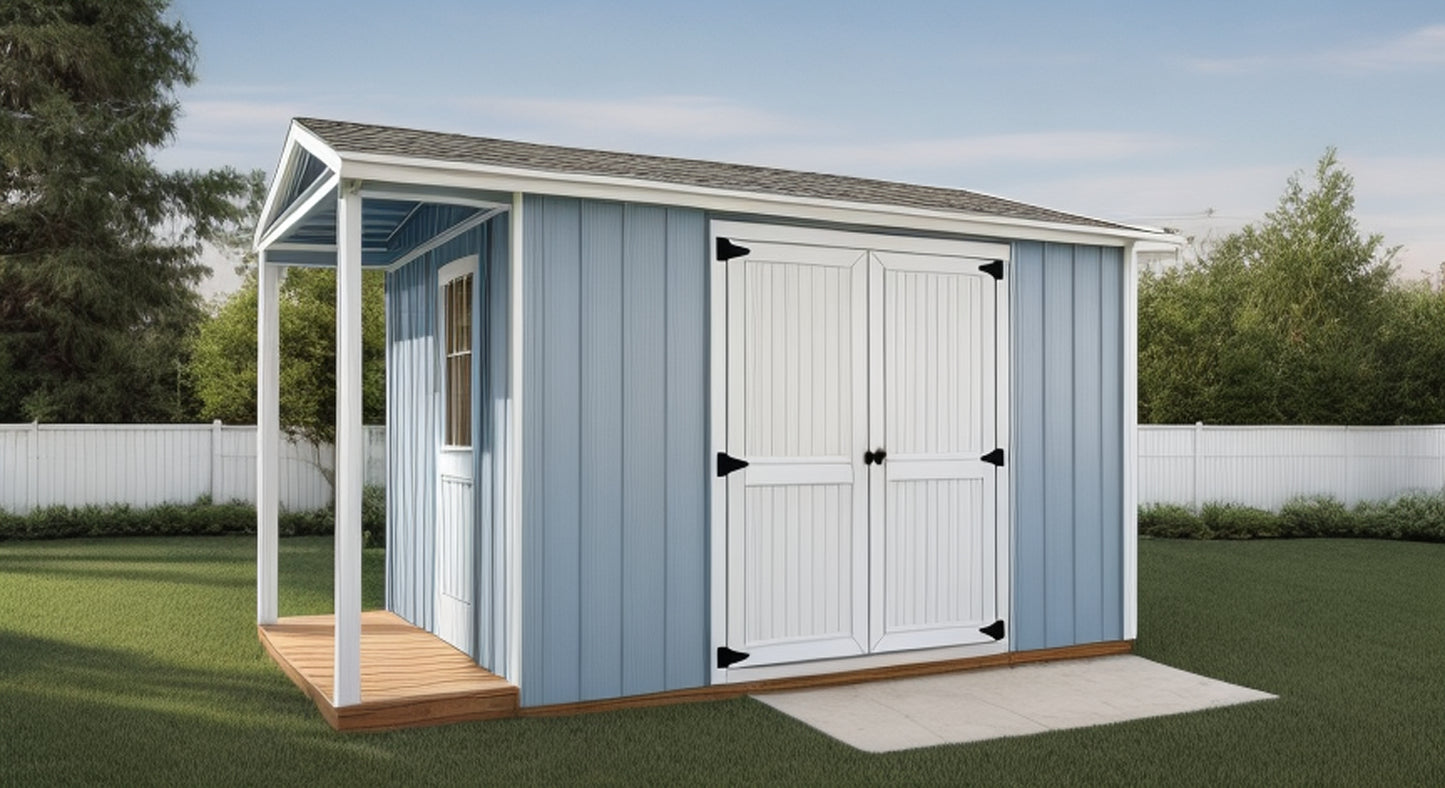8x14 Garden Shed Plans-TriCityShedPlans