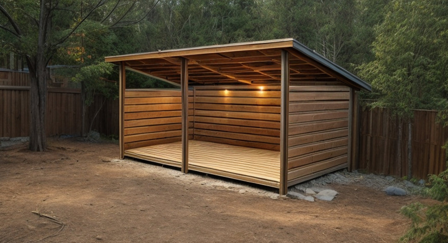 Firewood Shed Plans 8x16 - PDF Download-TriCityShedPlans