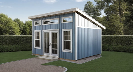 14x16 Backyard Office Plans-TriCityShedPlans