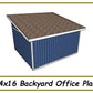 14x16 Backyard Office Plans-TriCityShedPlans