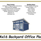 14x16 Backyard Office Plans-TriCityShedPlans