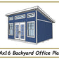 14x16 Backyard Office Plans-TriCityShedPlans