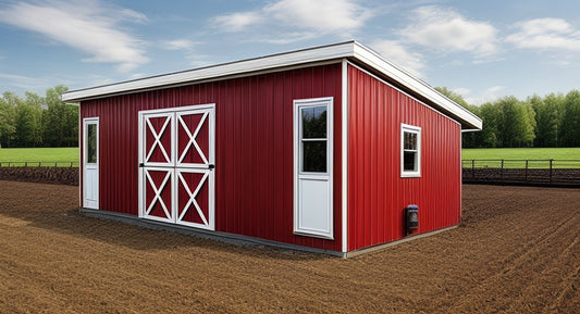 12x28 Goat Shed/Chicken Coop Combo-TriCityShedPlans