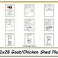 12x28 Goat Shed/Chicken Coop Combo-TriCityShedPlans