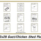 12x28 Goat Shed/Chicken Coop Combo-TriCityShedPlans