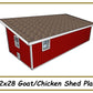 12x28 Goat Shed/Chicken Coop Combo-TriCityShedPlans