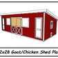12x28 Goat Shed/Chicken Coop Combo-TriCityShedPlans