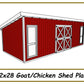 12x28 Goat Shed/Chicken Coop Combo-TriCityShedPlans