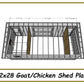 12x28 Goat Shed/Chicken Coop Combo-TriCityShedPlans