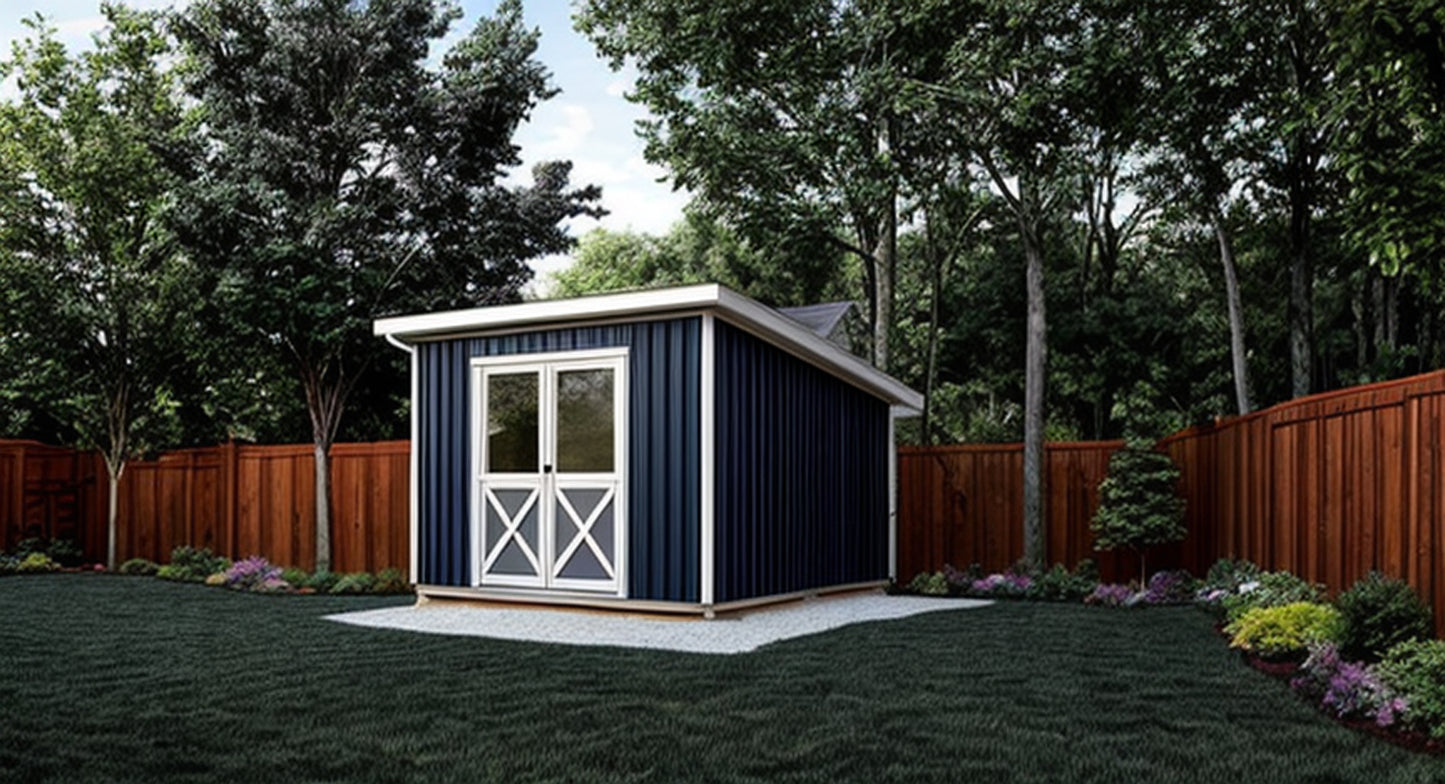 10x12 Lean-To Shed-TriCityShedPlans