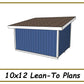 10x12 Lean-To Shed-TriCityShedPlans