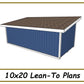 10x20 Lean-To Shed Plans-TriCityShedPlans