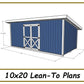 10x20 Lean-To Shed Plans-TriCityShedPlans