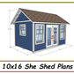 10x16 She Shed Plans-TriCityShedPlans