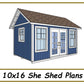 10x16 She Shed Plans-TriCityShedPlans