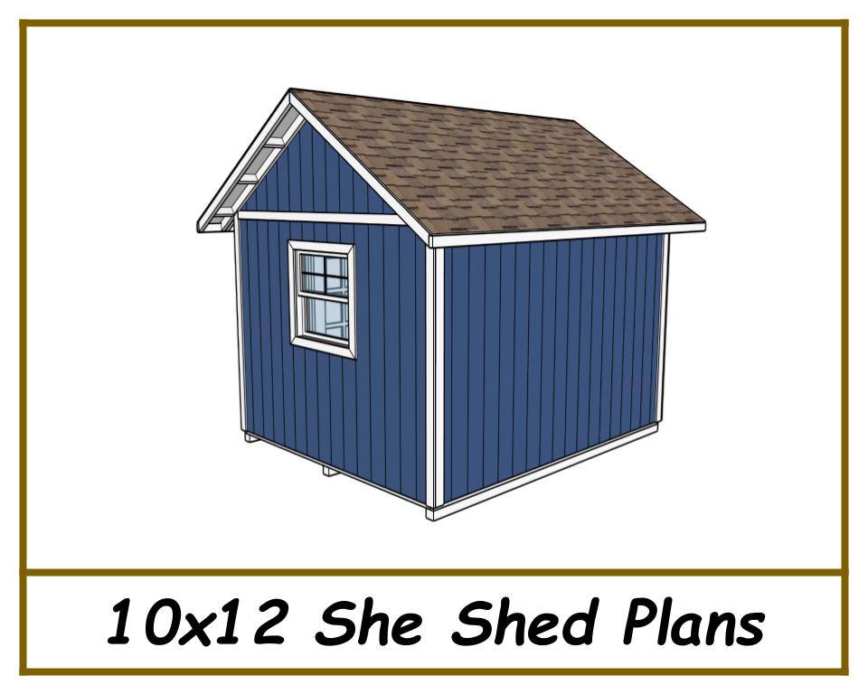 10x12 She Shed Plans-TriCityShedPlans