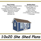 10x20 She Shed Plans-TriCityShedPlans
