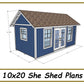 10x20 She Shed Plans-TriCityShedPlans