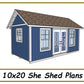 10x20 She Shed Plans-TriCityShedPlans