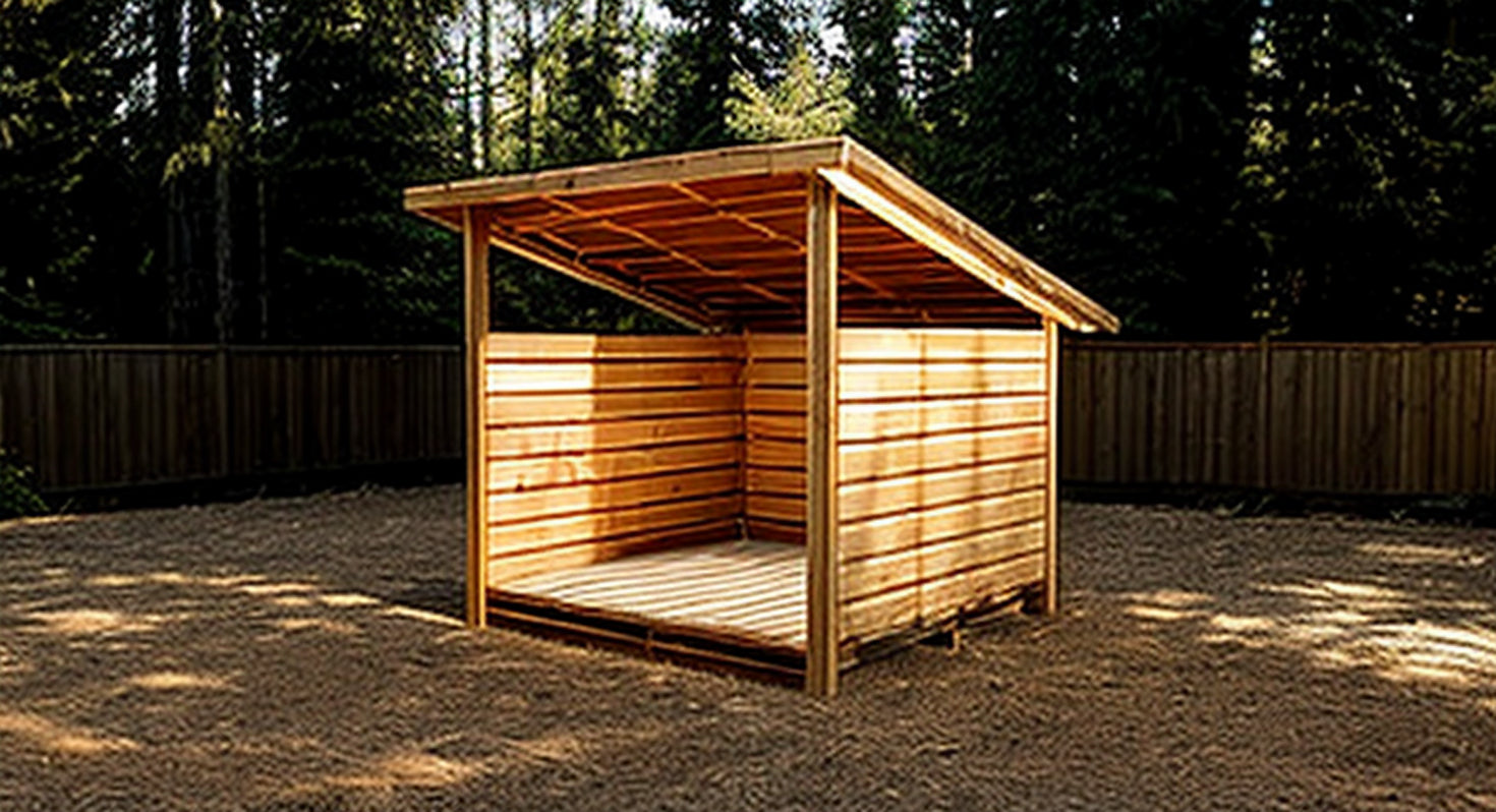 8x8 Firewood Shed Plans-TriCityShedPlans