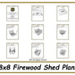 8x8 Firewood Shed Plans-TriCityShedPlans