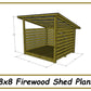 8x8 Firewood Shed Plans-TriCityShedPlans