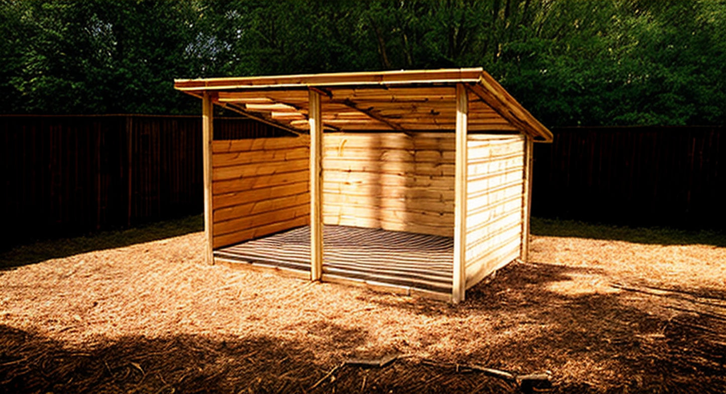 8x12 Firewood Shed Plans-TriCityShedPlans