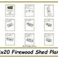 8x20 Firewood Shed Plans-TriCityShedPlans