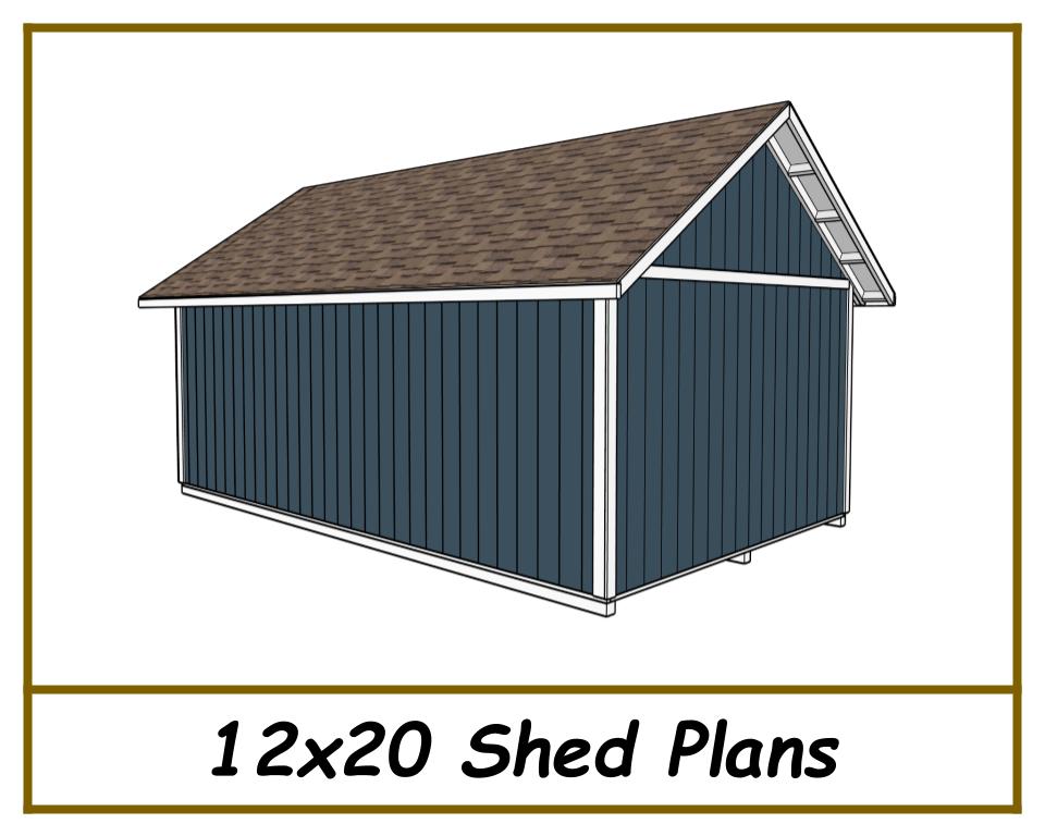 12x20 Storage Shed Plans-TriCityShedPlans