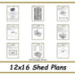 12x16 Storage Shed Plans-TriCityShedPlans