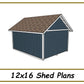 12x16 Storage Shed Plans-TriCityShedPlans