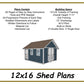12x16 Storage Shed Plans-TriCityShedPlans