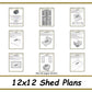 12x12 Storage Shed Plans-TriCityShedPlans