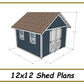 12x12 Storage Shed Plans-TriCityShedPlans