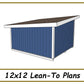 12x12 Lean-To Shed Plans-TriCityShedPlans
